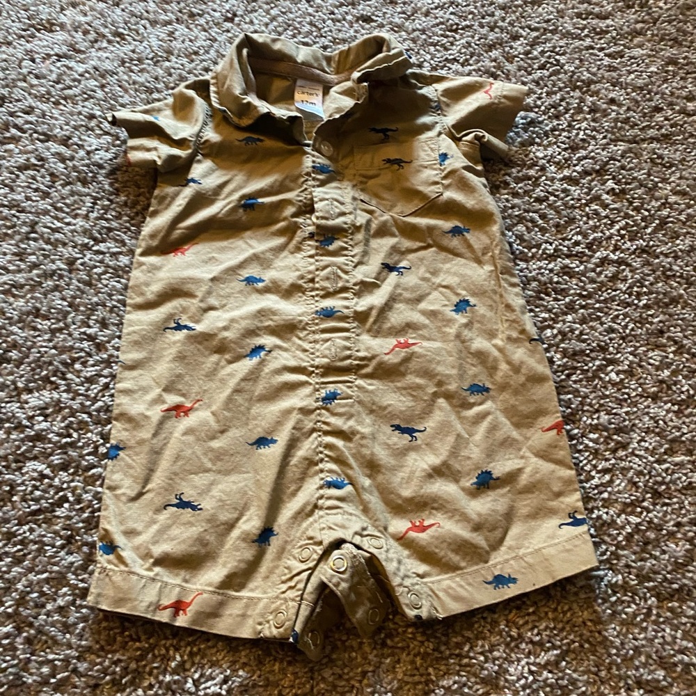 Baby boy 12 month Dino onesie